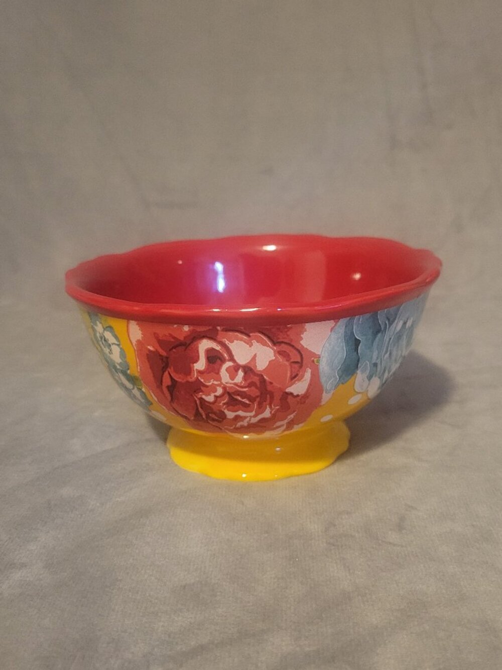 The Pioneer Woman Stoneware Bowl Multicolor Floral Round 6" Diameter
